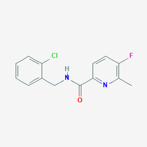 N-[(2-Chlorophenyl)methyl]-5-fluoro-6-methylpyridine-2-carboxamide