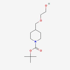 molecular formula C13H25NO4 B3017520 tert-Butyl 4-((2-hydroxyethoxy)methyl)piperidine-1-carboxylate CAS No. 1260099-72-6