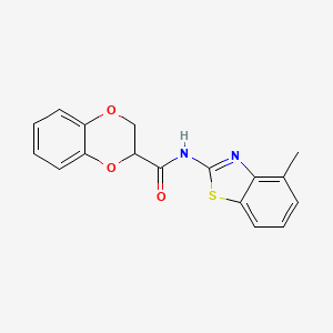N-(4-methylbenzo[d]thiazol-2-yl)-2,3-dihydrobenzo[b][1,4]dioxine-2-carboxamide