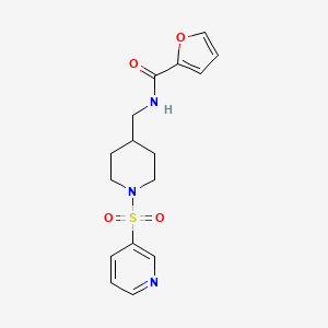 N-((1-(pyridin-3-ylsulfonyl)piperidin-4-yl)methyl)furan-2-carboxamide