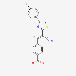 (E)-methyl 4-(2-cyano-2-(4-(4-fluorophenyl)thiazol-2-yl)vinyl)benzoate