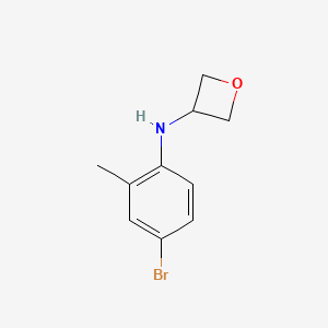 molecular formula C10H12BrNO B3017530 N-(4-bromo-2-methylphenyl)oxetan-3-amine CAS No. 1341350-88-6