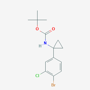 tert-butyl N-[1-(4-bromo-3-chlorophenyl)cyclopropyl]carbamate