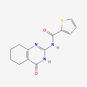 molecular formula C13H13N3O2S B3017585 N-(4-oxo-3,4,5,6,7,8-hexahydro-2-quinazolinyl)-2-thiophenecarboxamide CAS No. 861208-68-6