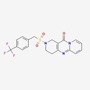 2-((4-(trifluoromethyl)benzyl)sulfonyl)-3,4-dihydro-1H-dipyrido[1,2-a:4',3'-d]pyrimidin-11(2H)-one