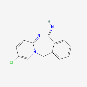 molecular formula C13H10ClN3 B3017593 2-chloropyrido[1,2-b][2,4]benzodiazepin-6(11H)-imine CAS No. 295360-36-0