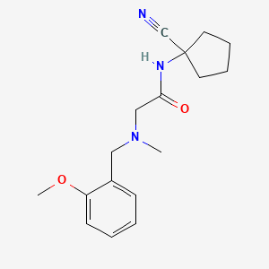 molecular formula C17H23N3O2 B3017668 N-(1-cyanocyclopentyl)-2-{[(2-methoxyphenyl)methyl](methyl)amino}acetamide CAS No. 1323947-00-7