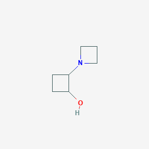 molecular formula C7H13NO B3017683 2-(Azetidin-1-yl)cyclobutan-1-ol CAS No. 2138004-56-3