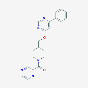 [4-[(6-Phenylpyrimidin-4-yl)oxymethyl]piperidin-1-yl]-pyrazin-2-ylmethanone