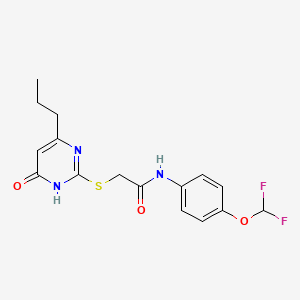 molecular formula C16H17F2N3O3S B3017709 Mmp-9-IN-1 