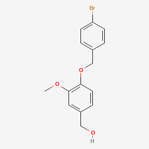 {4-[(4-Bromobenzyl)oxy]-3-methoxyphenyl}methanol