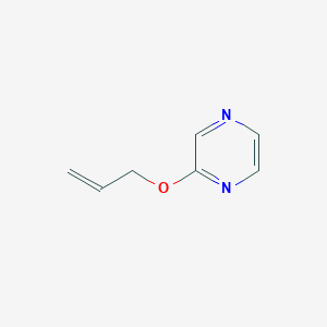 molecular formula C7H8N2O B3017743 Pyrazine, 2-(2-propen-1-yloxy)- CAS No. 107466-42-2