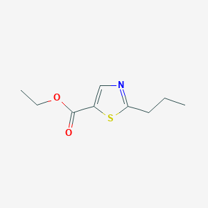 molecular formula C9H13NO2S B3017755 Ethyl 2-propylthiazole-5-carboxylate CAS No. 50680-74-5