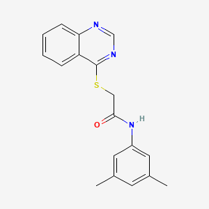 N-(3,5-dimethylphenyl)-2-(quinazolin-4-ylthio)acetamide