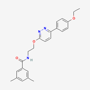 molecular formula C23H25N3O3 B3017814 N-[2-[6-(4-ethoxyphenyl)pyridazin-3-yl]oxyethyl]-3,5-dimethylbenzamide CAS No. 920409-82-1