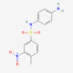 N-(4-aminophenyl)-4-methyl-3-nitrobenzene-1-sulfonamide
