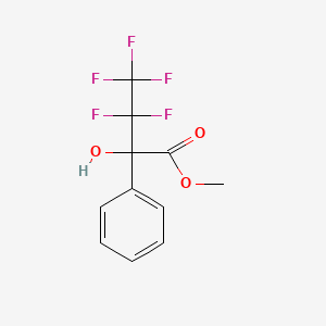 molecular formula C11H9F5O3 B3017827 3,3,4,4,4-Pentafluoro-2-hydroxy-2-phenylbutyric acid methyl ester CAS No. 723294-72-2