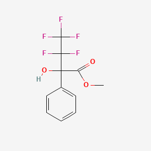 3,3,4,4,4-Pentafluoro-2-hydroxy-2-phenylbutyric acid methyl ester