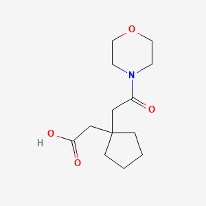 2-{1-[2-(Morpholin-4-yl)-2-oxoethyl]cyclopentyl}acetic acid