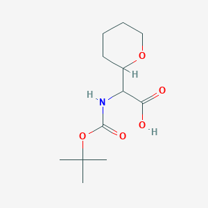 2-{[(Tert-butoxy)carbonyl]amino}-2-(oxan-2-yl)acetic acid