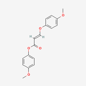 molecular formula C17H16O5 B3017922 (4-methoxyphenyl) (E)-3-(4-methoxyphenoxy)prop-2-enoate CAS No. 323208-04-4