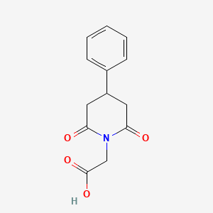 molecular formula C13H13NO4 B3017928 (2,6-Dioxo-4-phenyl-piperidin-1-yl)-acetic acid CAS No. 876711-03-4