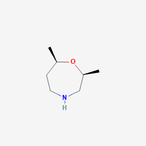molecular formula C7H15NO B3017946 RAC-(2R,7S)-2,7-DIMETHYL-1,4-OXAZEPANE CAS No. 1955515-06-6