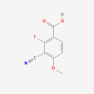 molecular formula C9H6FNO3 B3018020 3-Cyano-2-fluoro-4-methoxybenzoic acid CAS No. 840481-53-0