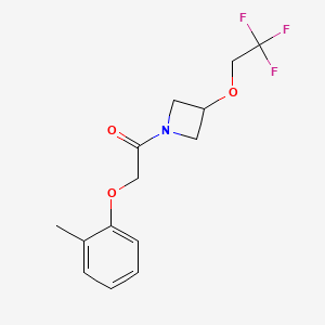 2-(o-Tolyloxy)-1-(3-(2,2,2-trifluoroethoxy)azetidin-1-yl)ethanone