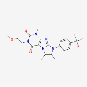 2-(2-Methoxyethyl)-4,7,8-trimethyl-6-[4-(trifluoromethyl)phenyl]purino[7,8-a]imidazole-1,3-dione