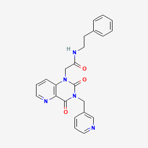 2-(2,4-dioxo-3-(pyridin-3-ylmethyl)-3,4-dihydropyrido[3,2-d]pyrimidin-1(2H)-yl)-N-phenethylacetamide