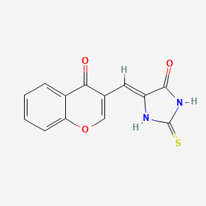 (5Z)-5-[(4-oxochromen-3-yl)methylidene]-2-sulfanylideneimidazolidin-4-one