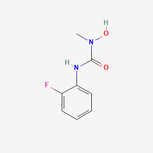 molecular formula C8H9FN2O2 B3018292 1-(2-fluorophenyl)-3-hydroxy-3-methylurea CAS No. 56935-02-5