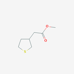 molecular formula C7H12O2S B3018337 Methyl 2-(thiolan-3-yl)acetate CAS No. 1609375-18-9