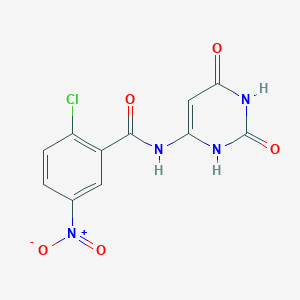 2-chloro-N-(2,4-dioxo-1H-pyrimidin-6-yl)-5-nitrobenzamide