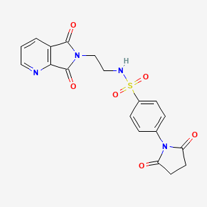 N-(2-(5,7-dioxo-5H-pyrrolo[3,4-b]pyridin-6(7H)-yl)ethyl)-4-(2,5-dioxopyrrolidin-1-yl)benzenesulfonamide