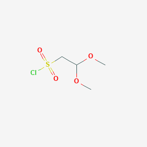 molecular formula C4H9ClO4S B3018445 2,2-Dimethoxyethane-1-sulfonyl chloride CAS No. 2193067-69-3