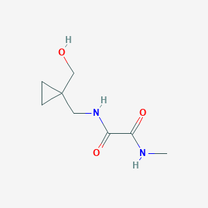 molecular formula C8H14N2O3 B3018527 N1-((1-(hydroxymethyl)cyclopropyl)methyl)-N2-methyloxalamide CAS No. 1251578-88-7
