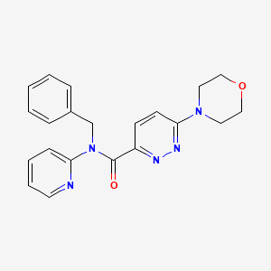 molecular formula C21H21N5O2 B3018535 N-benzyl-6-morpholino-N-(pyridin-2-yl)pyridazine-3-carboxamide CAS No. 1396792-25-8