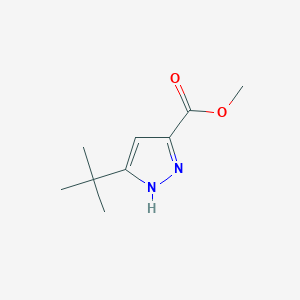 molecular formula C9H14N2O2 B3018555 methyl 3-tert-butyl-1H-pyrazole-5-carboxylate CAS No. 152307-84-1