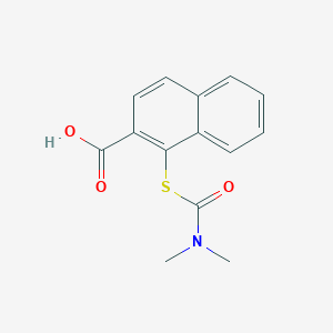 1-(Dimethylcarbamoylsulfanyl)naphthalene-2-carboxylic acid