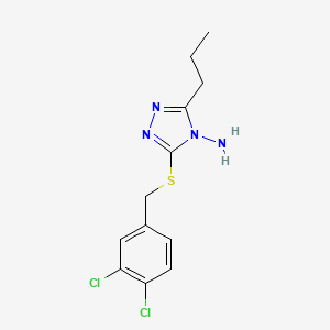 5-[(3,4-Dichlorophenyl)methylthio]-3-propyl-1,2,4-triazole-4-ylamine