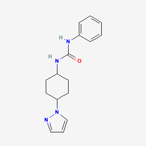 1-phenyl-3-[4-(1H-pyrazol-1-yl)cyclohexyl]urea