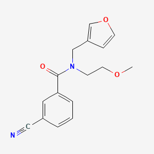 3-cyano-N-(furan-3-ylmethyl)-N-(2-methoxyethyl)benzamide