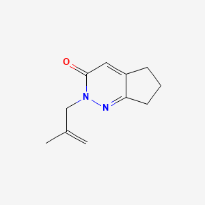 2-(2-methylprop-2-en-1-yl)-2H,3H,5H,6H,7H-cyclopenta[c]pyridazin-3-one