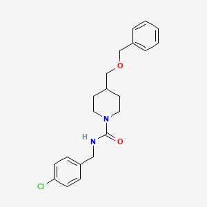 4-((benzyloxy)methyl)-N-(4-chlorobenzyl)piperidine-1-carboxamide