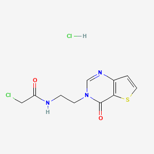 2-Chloro-N-[2-(4-oxothieno[3,2-d]pyrimidin-3-yl)ethyl]acetamide;hydrochloride