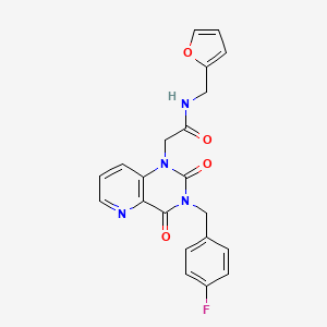 2-[3-[(4-fluorophenyl)methyl]-2,4-dioxopyrido[3,2-d]pyrimidin-1-yl]-N-(furan-2-ylmethyl)acetamide
