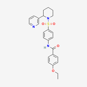 4-ethoxy-N-(4-((2-(pyridin-3-yl)piperidin-1-yl)sulfonyl)phenyl)benzamide