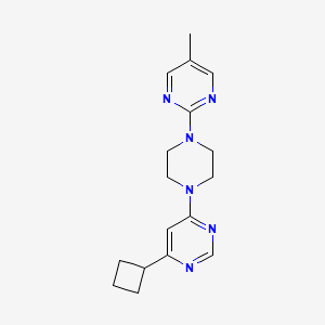 2-[4-(6-Cyclobutylpyrimidin-4-yl)piperazin-1-yl]-5-methylpyrimidine